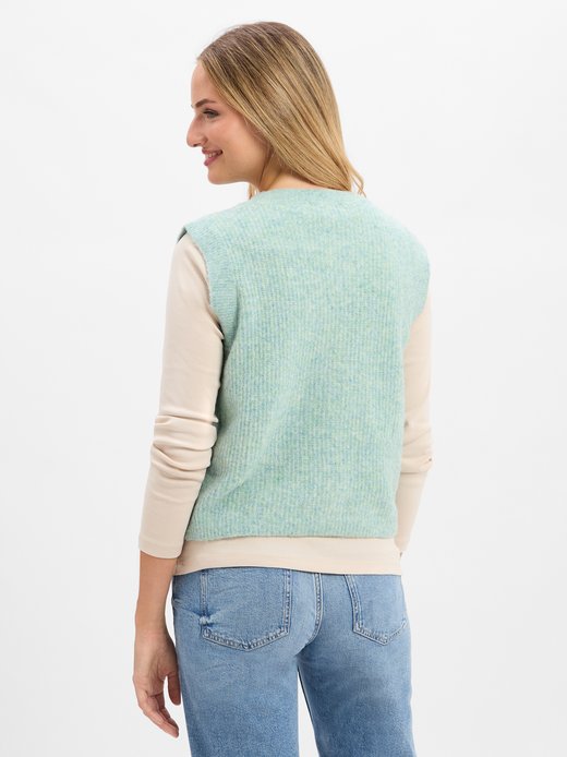 Damen Strickweste mit Alpaka-Anteil