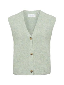 Artikelbild Damen Strickweste mit Alpaka-Anteil von Marc O'Polo Denim in lind meliert