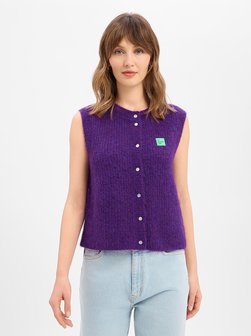 Damen Strickweste mit Alpaka und Wolle - East