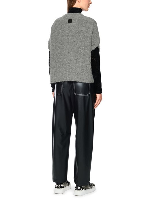 Damen Strickweste mit Woll- und Alpaka-Anteil