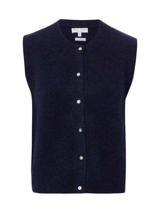 Damen Strickweste mit Woll- und Alpaka-Anteil