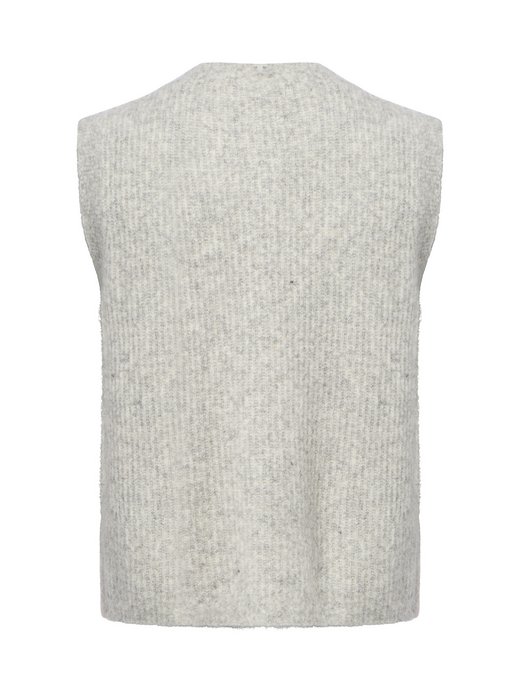 Damen Strickweste mit Woll- und Alpaka-Anteil