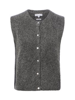 Damen Strickweste mit Woll- und Alpaka-Anteil