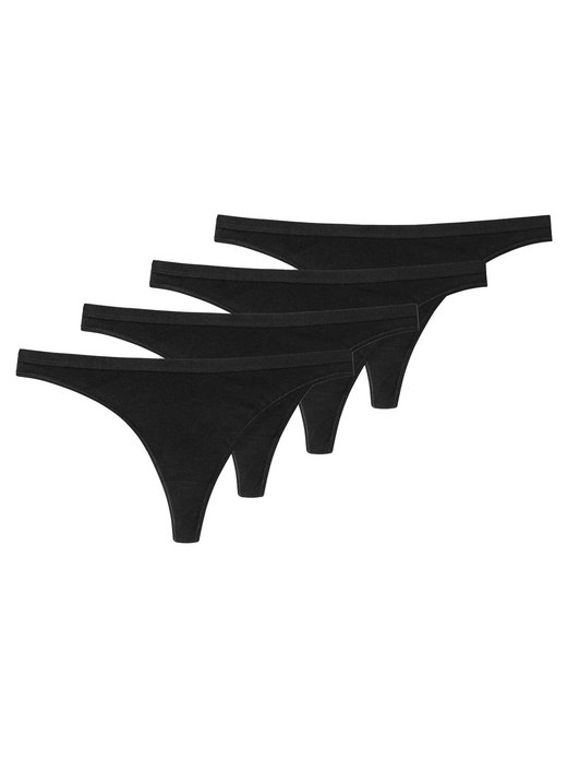 Damen String 4er Pack