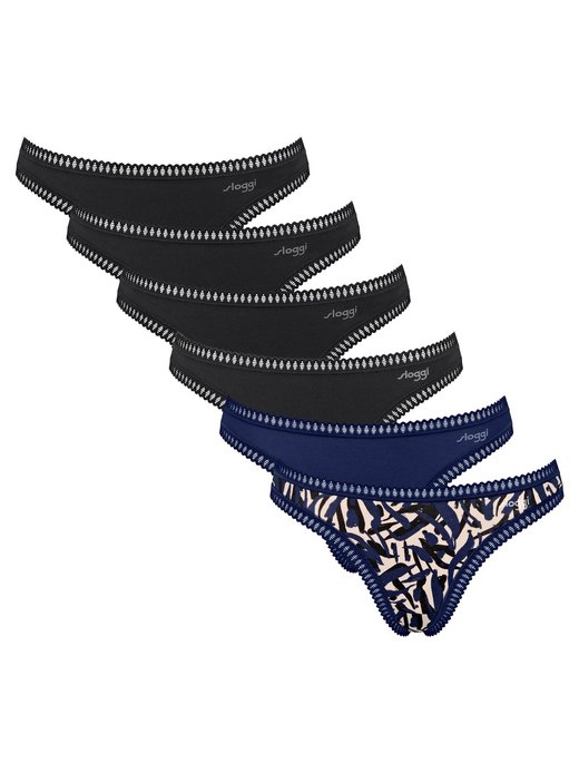 Damen String 6er Pack