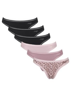 Damen String 6er Pack