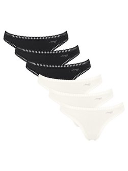 Damen String 6er Pack