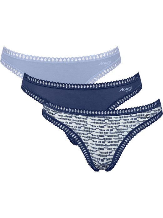 Damen String  -  Blue GO Crush