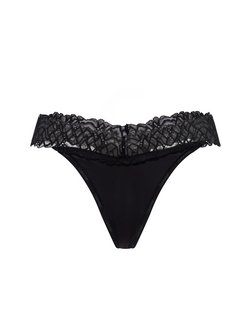 Artikelbild Damen String - Soft Stretch Lace von Calvin Klein in schwarz uni