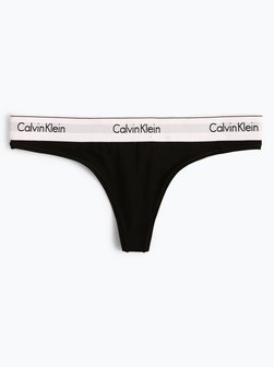 Artikelbild Damen String von Calvin Klein in schwarz uni