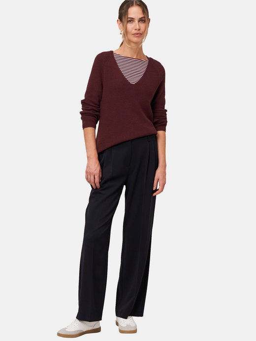 Damen Strukturpullover