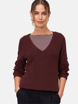 Damen Strukturpullover