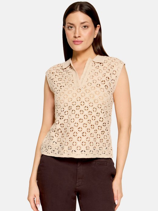 Damen Strukturshirt