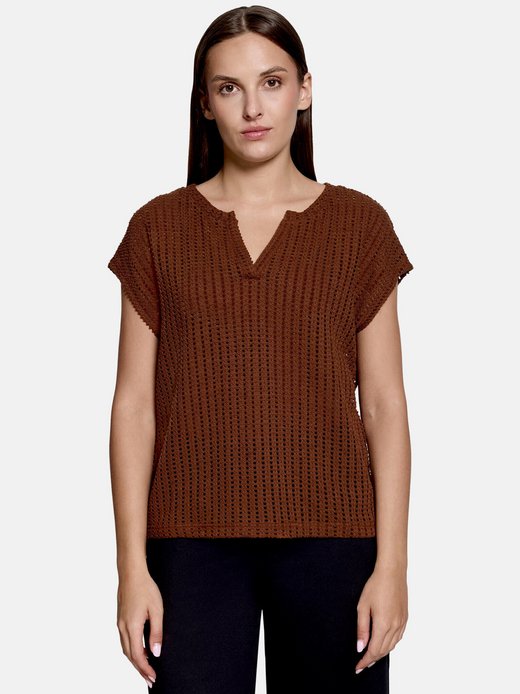 Damen Strukturshirt