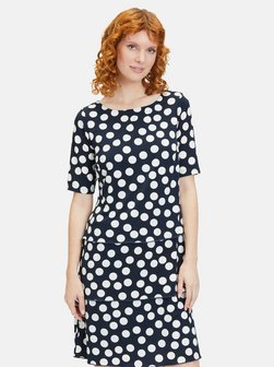 Artikelbild Damen Stufenkleid von Betty Barclay in blau mehrfarbig gepunktet