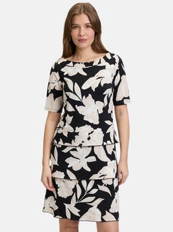 Artikelbild Damen Stufenkleid von Betty Barclay in schwarz mehrfarbig bedruckt