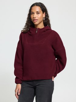 Damen Sweat-Cardigan mit Kapuze IHMONSI