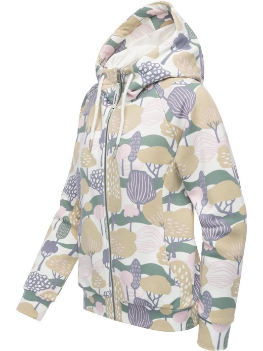 Damen Sweatjacke - Fllawia Print