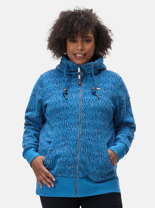 Damen Sweatjacke - Neska Print Zip Plus