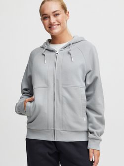Artikelbild Damen Sweatjacke - OXAndie von OXMO in grau uni