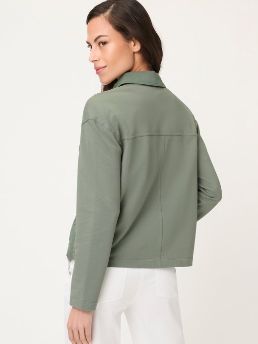 Damen Sweatjacke mit Leinen