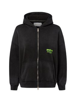 Artikelbild Damen Sweatjacke von Another Cotton Lab in schwarz bedruckt