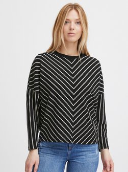 Artikelbild Damen Sweatshirt - BYRUNI von B.Young in schwarz gemustert