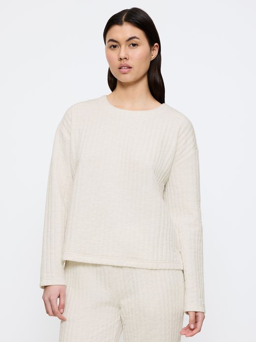 Damen Sweatshirt  -  Cozy Comfort Top Quilted