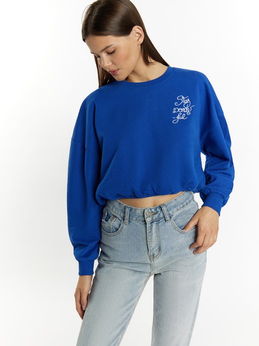 Damen Sweatshirt kurz