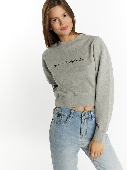Damen Sweatshirt kurz