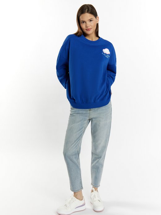 Damen Sweatshirt mit Rundhalsausschnitt