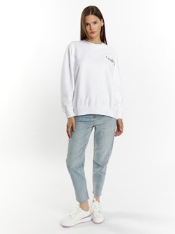 Damen Sweatshirt mit Rundhalsausschnitt