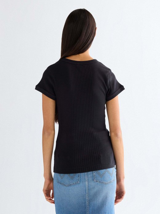 Damen T-Shirt - Capped Rib