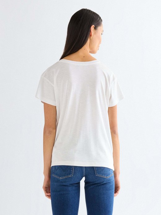 Damen T-Shirt - Easy V Neck