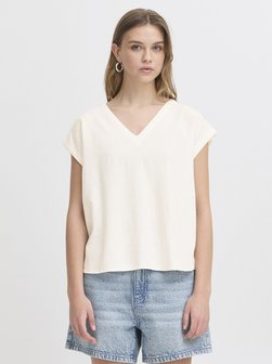Artikelbild Damen T-Shirt - IHLINNO von Ichi in weiß uni
