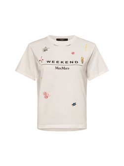 Artikelbild Damen T-Shirt - Olga von Weekend Max Mara in weiß mehrfarbig bedruckt