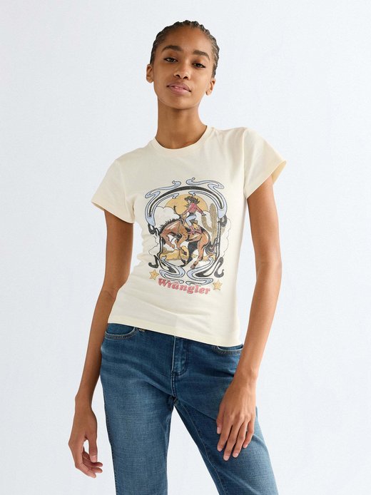 Damen T-Shirt - Shrunken Band