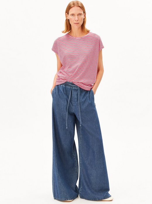 Damen T-Shirt - Slub Jersey Stripe