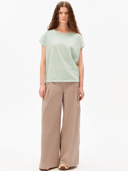 Damen T-Shirt - Slub Jersey Stripe