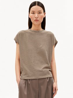 Damen T-Shirt - Slub Jersey Stripe