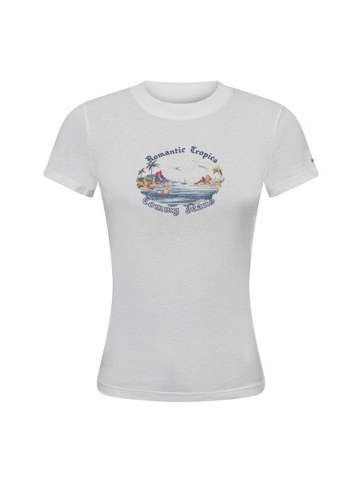 Damen T-Shirt - TJW SLIM ROMANCE TROPICS TEE EXT