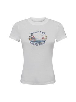 Damen T-Shirt - TJW SLIM ROMANCE TROPICS TEE EXT