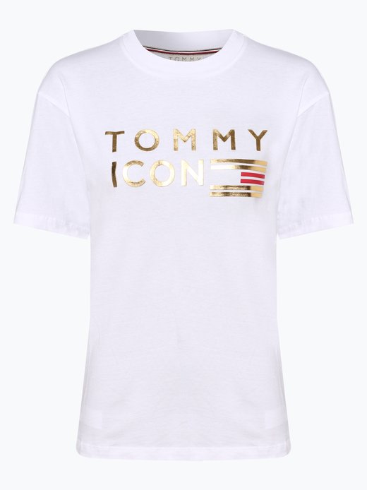 placere bibliotekar Barcelona Tommy Hilfiger Damen T-Shirt - Tommy Icons Organic T-Shirt online kaufen |  VANGRAAF.COM