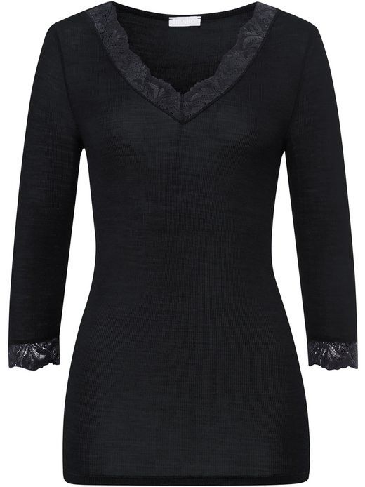 Damen T-Shirt  -  Woolen Lace 3/4-Arm