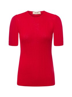 Artikelbild Damen T-Shirt aus Wolle - MMBouch von MOS MOSH in rot uni