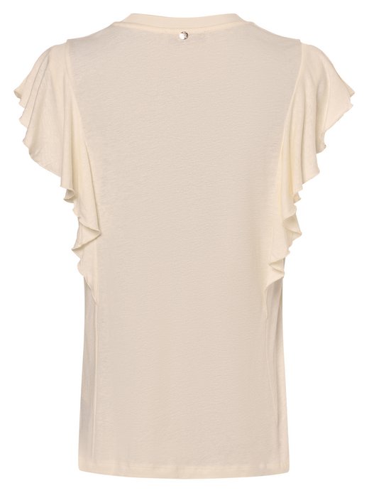 Damen T-Shirt mit Leinen-Anteil - MMChio