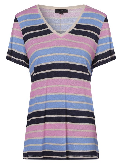 Damen T-Shirt mit Leinen-Anteil