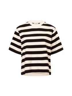 Artikelbild Damen T-Shirt von Marie Lund in ecru schwarz gestreift