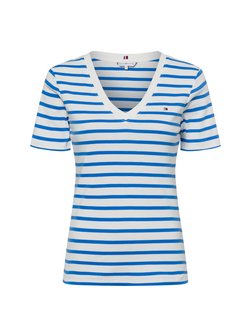 Artikelbild Damen T-Shirt von Tommy Hilfiger in blau weiß gestreift
