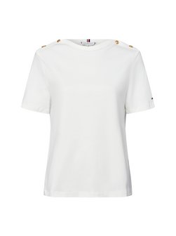 Artikelbild Damen T-Shirt von Tommy Hilfiger in ecru uni